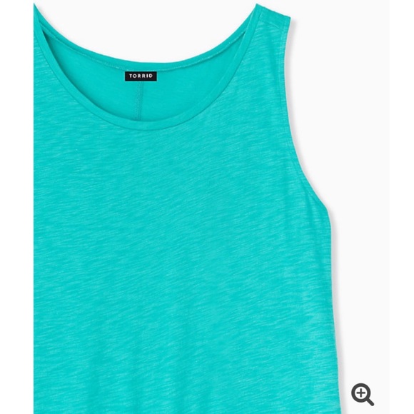 NWT TORRID Aqua Slub Knit Tank - Picture 3 of 8